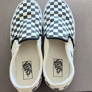 Vans checkered slip on